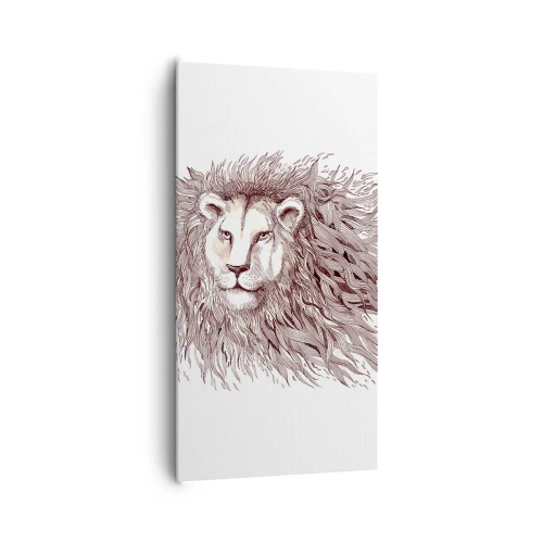 Bild auf Leinwand - Leinwandbild - Ein feuriger Herrscher - 65x120 cm