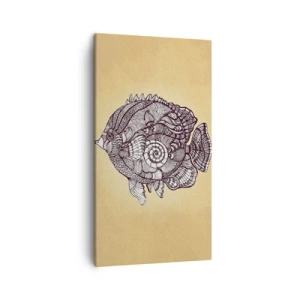 Bild auf Leinwand - Leinwandbild - Aus dem Ozean der Ornamente - 45x80 cm