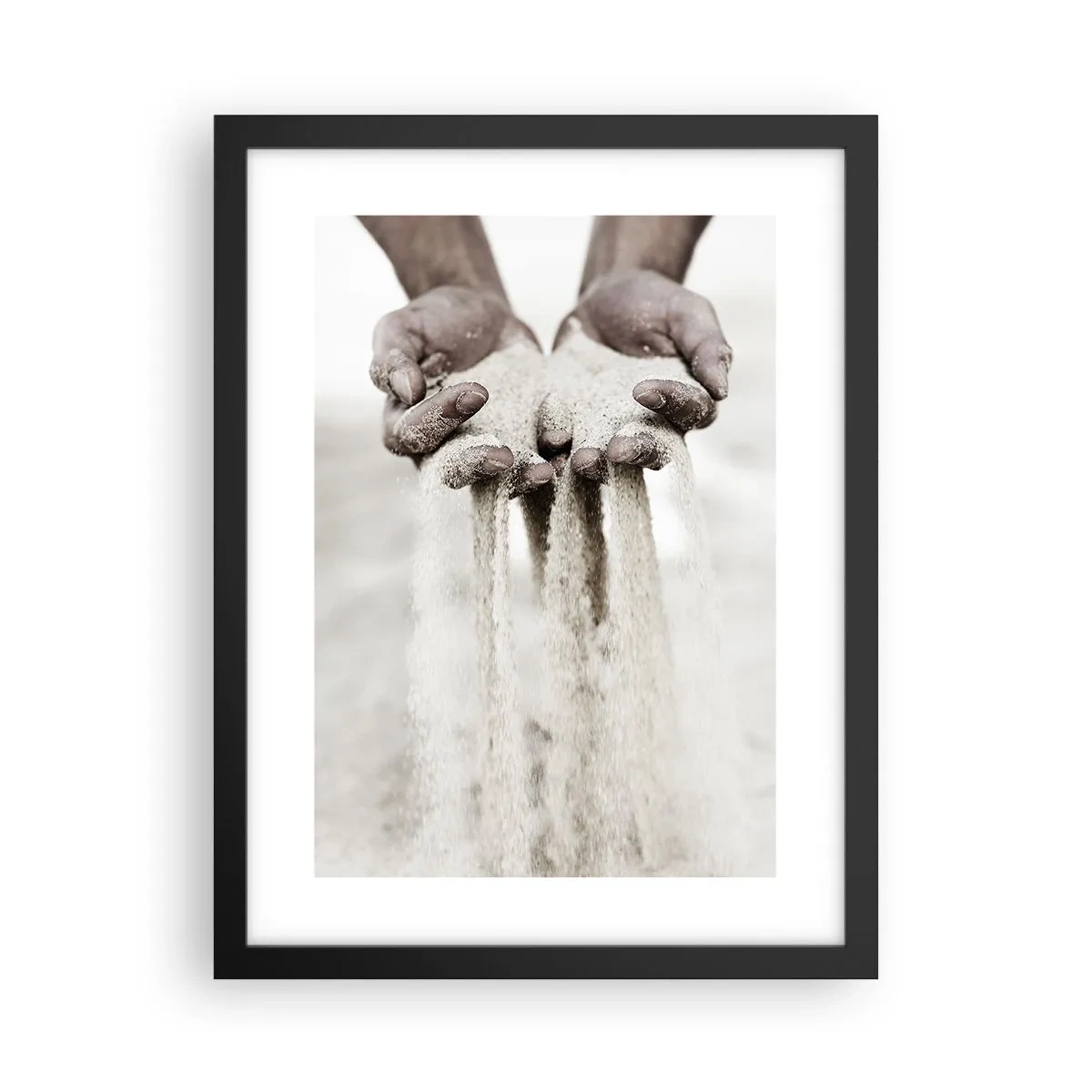 Poster in einem schwarzem Rahmen - Mit diesen Händen… - 30x40 cm