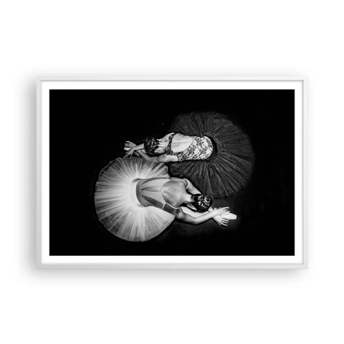 Poster in einem weißen Rahmen - Jin und Jang – perfekte Balance - 100x70 cm