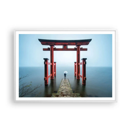Poster in einem weißen Rahmen - Japanische Träumerei - 100x70 cm