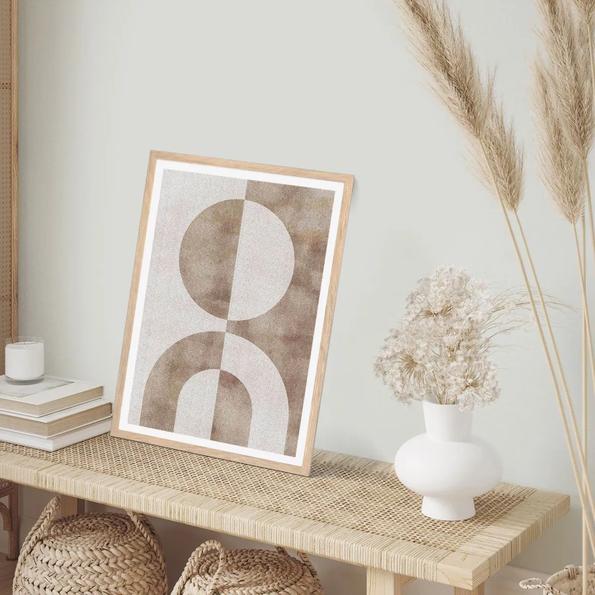 Poster in einem Rahmen aus heller Eiche - Ähnlichkeiten und Unterschiede - 30x40 cm