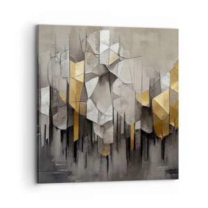 Bild auf Leinwand - Leinwandbild - Komposition aus Eis und Licht - 70x70 cm