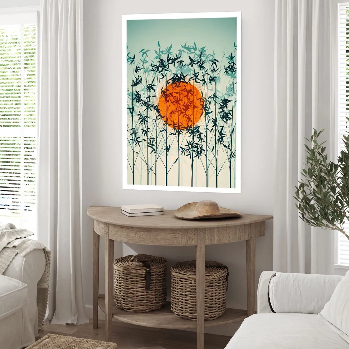 Poster - Japanische Sonne - 40x50 cm