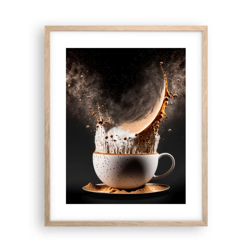 Poster in einem Rahmen aus heller Eiche - Geschmacksexplosion - 40x50 cm