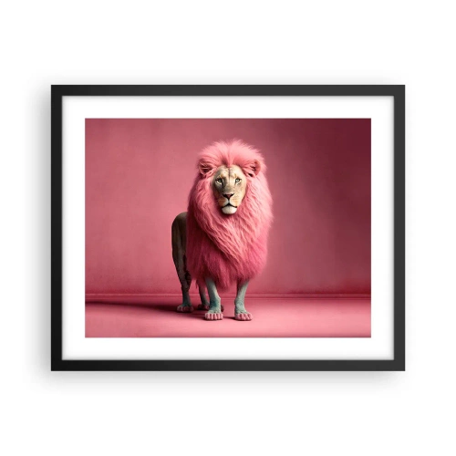 Poster in einem schwarzem Rahmen - Und du hast keine Angst mehr - 50x40 cm