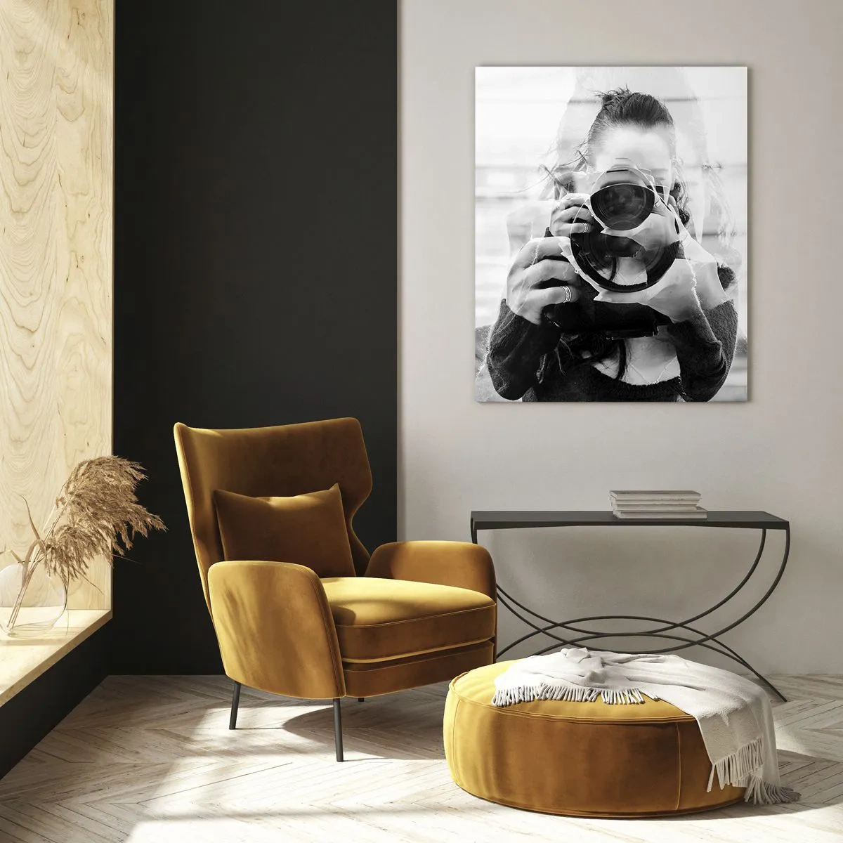 Glasbild - Bild auf glas - Der Schöpfer und sein Material - 50x70cm - Schöpfer und Material - Moderne Wanddekoration für Wohnzimmer und Schlafzimmer ARTTOR