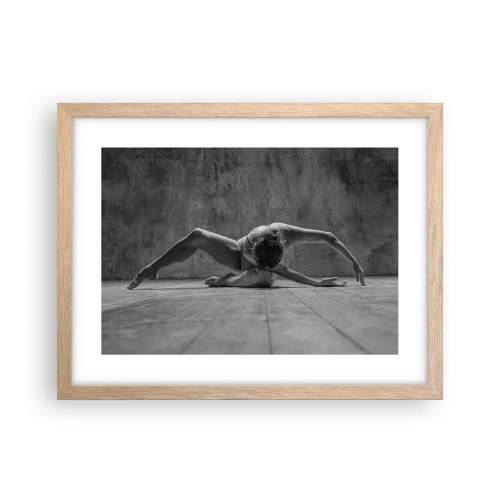 Poster in einem Rahmen aus heller Eiche - Symmetrie gefunden - 40x30 cm