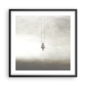 Poster in einem schwarzem Rahmen - Ein Kind in uns - 50x50 cm