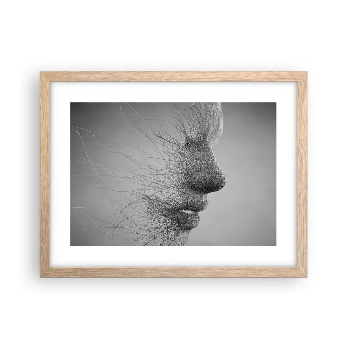 Poster in einem Rahmen aus heller Eiche - Der Geist des Windes - 40x30 cm