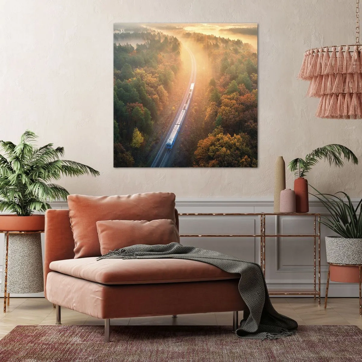 Bild auf Leinwand - Leinwandbild - Herbstreise - 70x70 cm