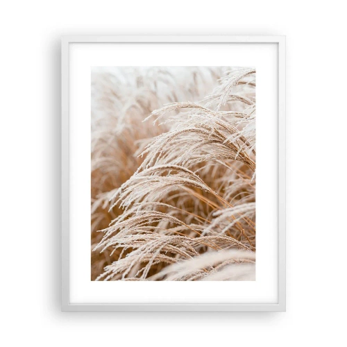 Poster in einem weißen Rahmen - Verbeuge dich vor der Herbstsonne - 40x50 cm