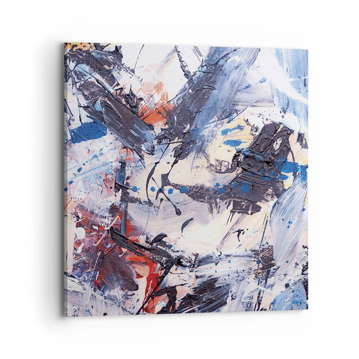 Bild auf Leinwand - Leinwandbild - Verrückter Tanz der Abstraktion - 70x70 cm