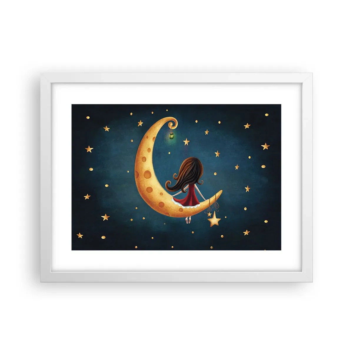 Poster in einem weißen Rahmen - Einmal… - 40x30 cm