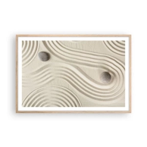 Poster in einem Rahmen aus heller Eiche - Ein Hauch von Wärme - 91x61 cm