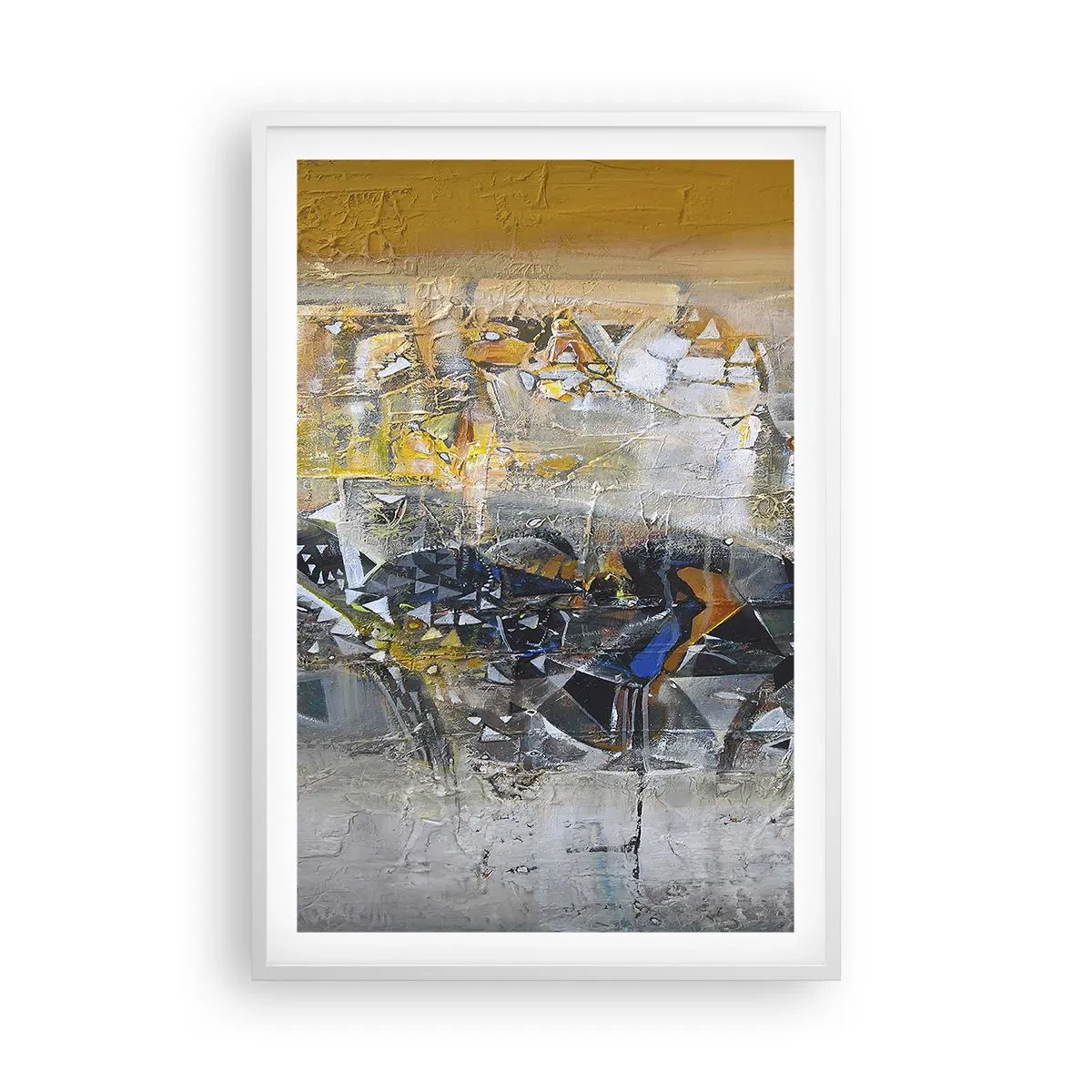 Poster in einem weißen Rahmen - Alles wird gut - 61x91 cm