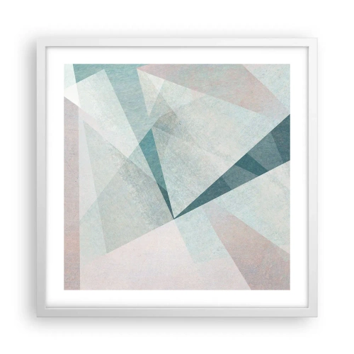 Poster in einem weißen Rahmen - Einfach aber dynamisch - 50x50 cm