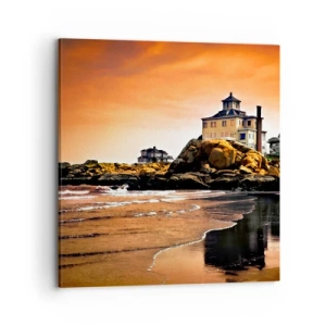 Bild auf Leinwand - Leinwandbild - Eleganz der Westküste - 70x70 cm