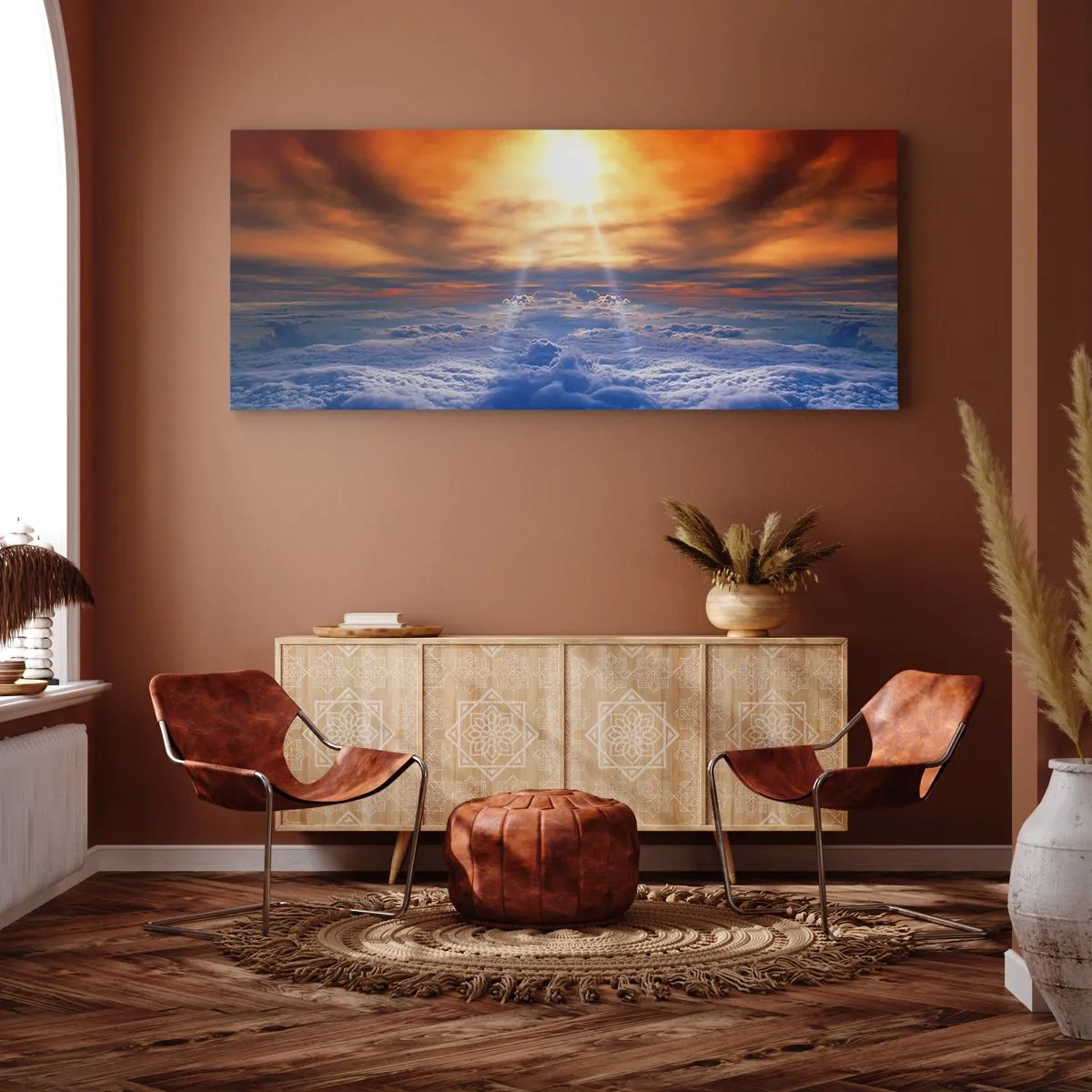Bild auf Leinwand - Leinwandbild - Mystische Landschaft - 100x40 cm