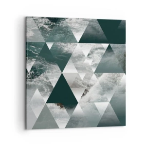 Bild auf Leinwand - Leinwandbild - Kristallperspektive - 60x60 cm