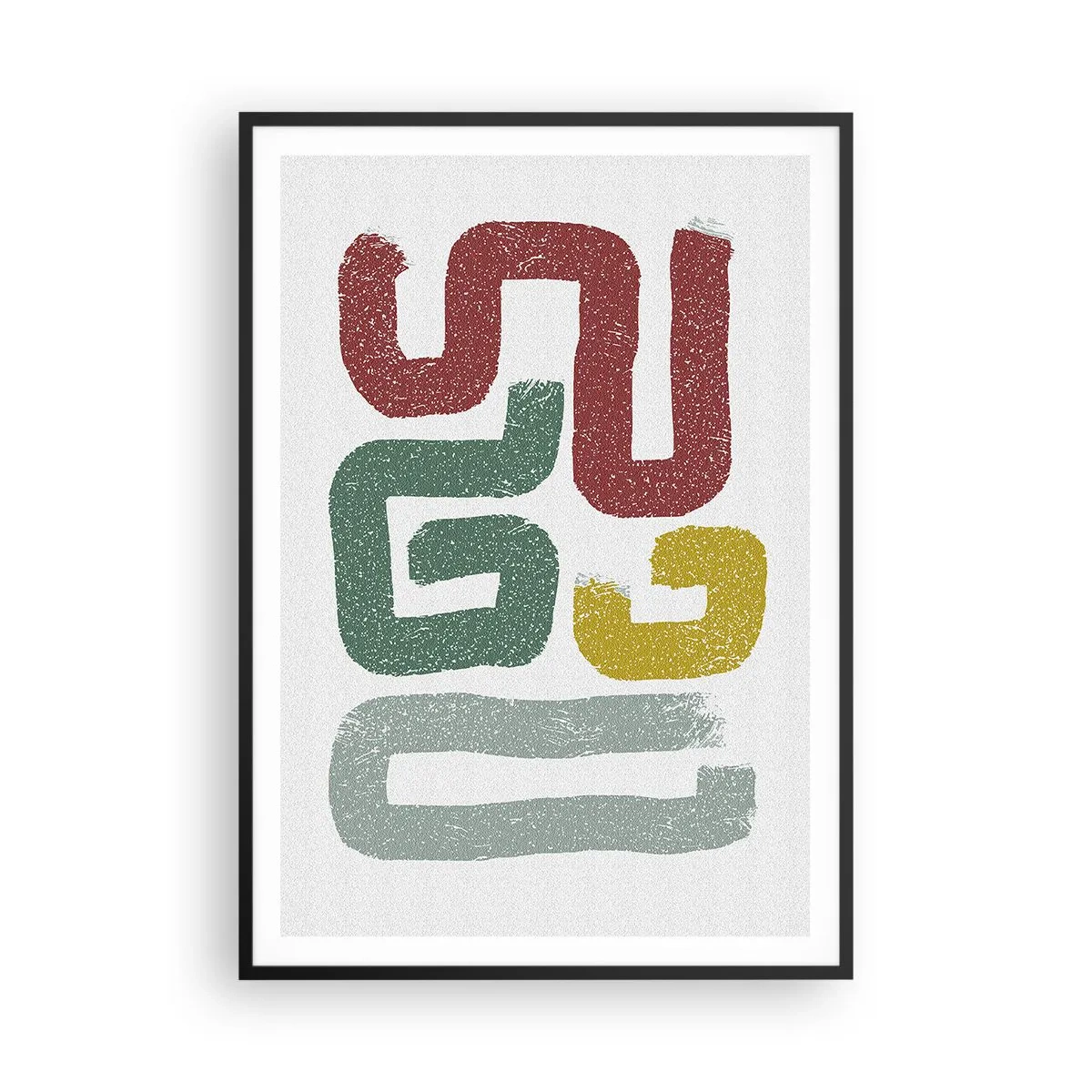 Poster in einem schwarzem Rahmen - In einer unbekannten Sprache - 70x100 cm