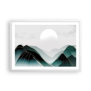 Poster in einem weißen Rahmen - In voller Majestät - 70x50 cm