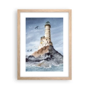 Poster in einem Rahmen aus heller Eiche - Unbesiegbar - 30x40 cm