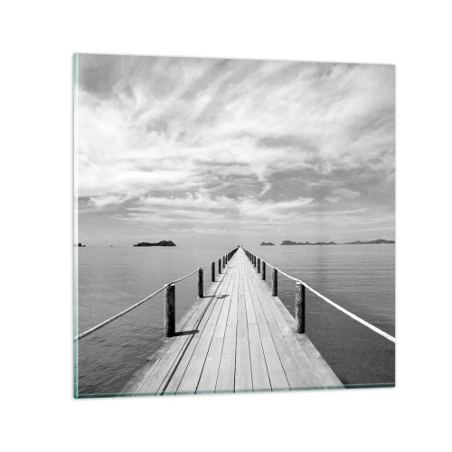 Glasbild - Bild auf glas - Oder vielleicht eine Reise ... - 30x30 cm