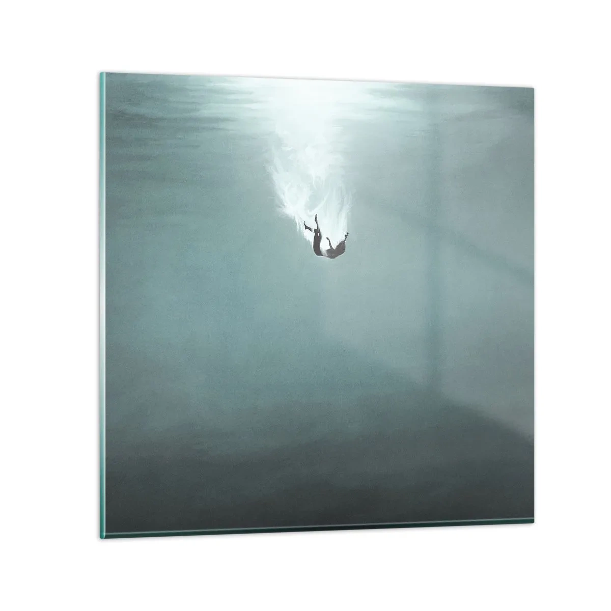 Glasbild - Bild auf glas - In den Armen des Ozeans - 40x40 cm