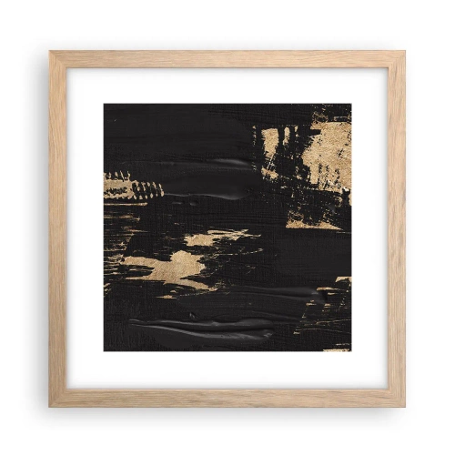 Poster in einem Rahmen aus heller Eiche - Spur einer Berührung - 30x30 cm