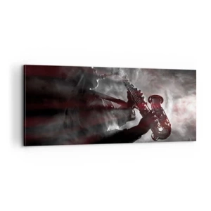 Bild auf Leinwand - Leinwandbild - In den Dämpfen des Jazz - 100x40 cm