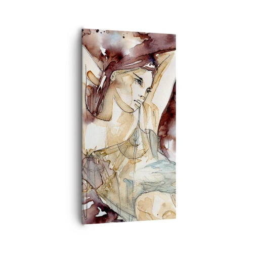 Bild auf Leinwand - Leinwandbild - In lila Stimmung - 65x120 cm