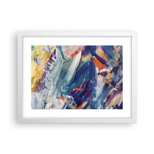Poster in einem weißen Rahmen - Farbverwirrung - 40x30 cm