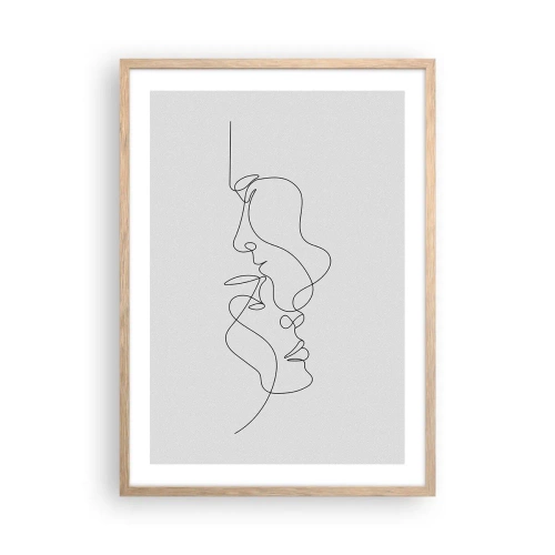 Poster in einem Rahmen aus heller Eiche - Die Hitze bitterer Begierden - 50x70 cm