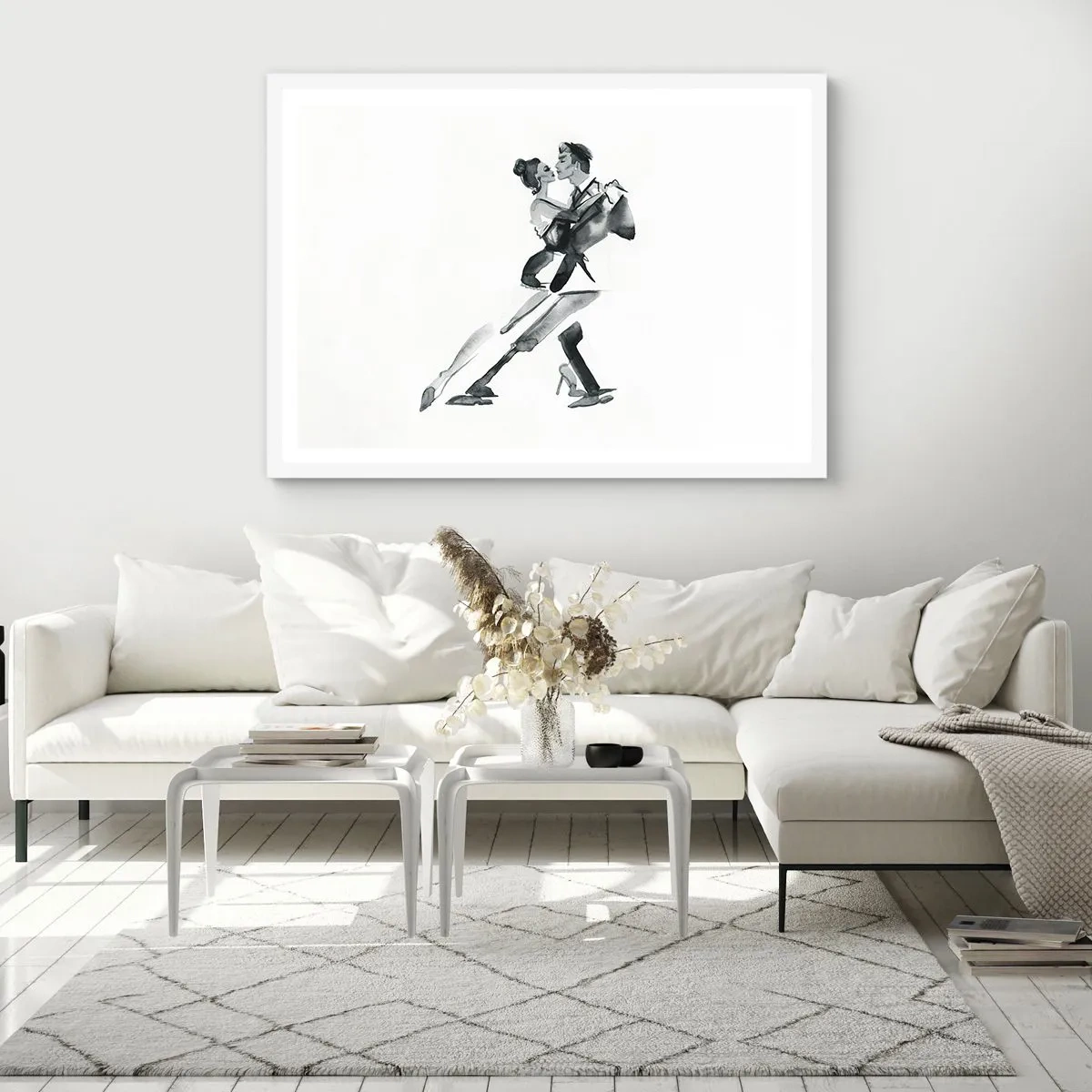 Poster in einem weißen Rahmen - In einem Schlag - 100x70 cm