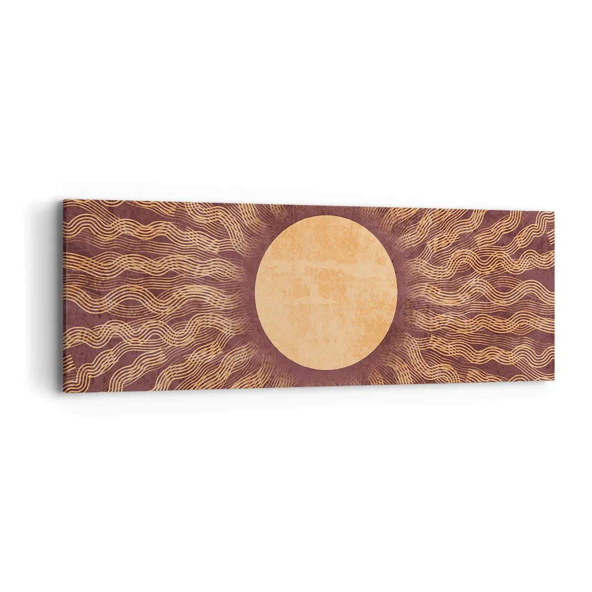 Bild auf Leinwand - Leinwandbild - Sonnensymbol - 90x30 cm