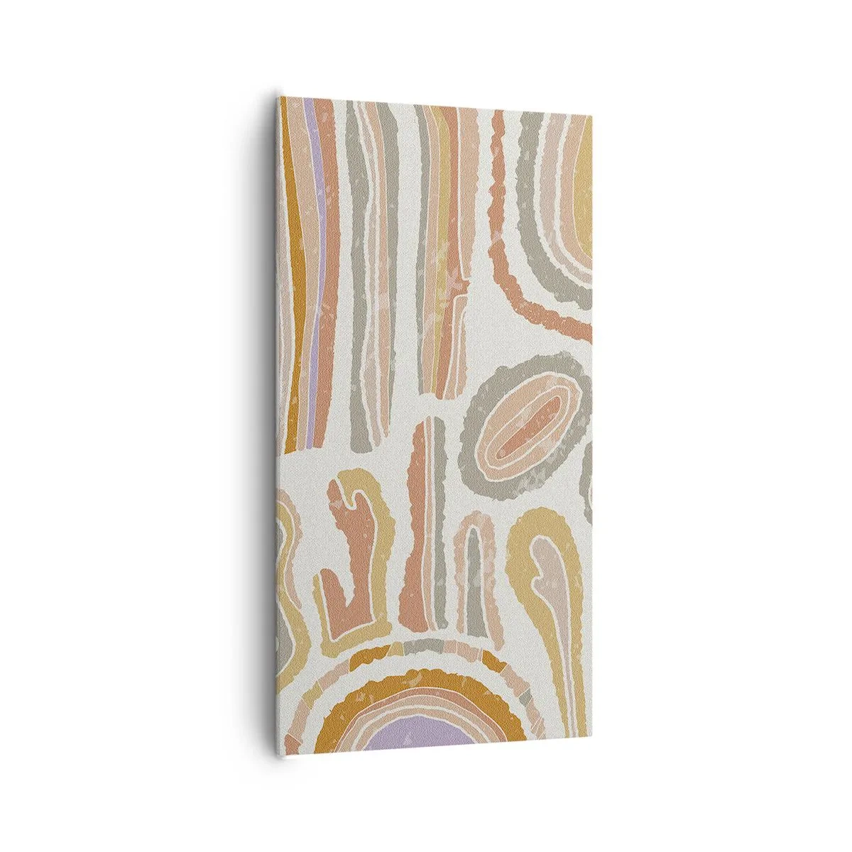 Bild auf Leinwand - Leinwandbild - Bunte Querschnitte - 65x120 cm