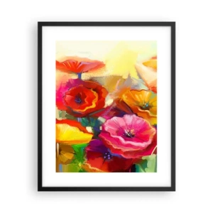 Poster in einem schwarzem Rahmen - Nicht nur rot - 40x50 cm