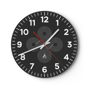 Wanduhr - Glasuhr - Im keltischen Geist - 30x30 cm