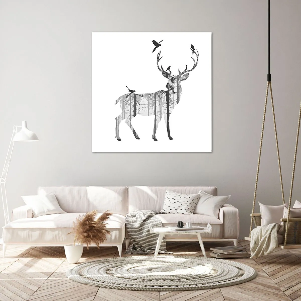 Bild auf Leinwand - Leinwandbild - Guter Waldgeist - 70x70 cm