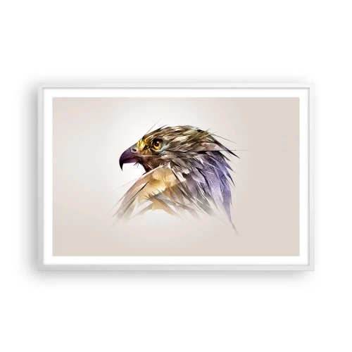 Poster in einem weißen Rahmen - Porträt eines Kriegers - 91x61 cm