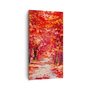 Bild auf Leinwand - Leinwandbild - Herbstlicher Eindruck - 55x100 cm