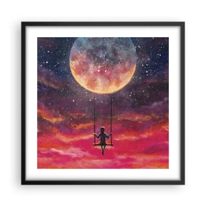 Poster in einem schwarzem Rahmen - Traum - 50x50 cm