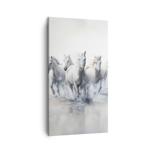 Bild auf Leinwand - Leinwandbild - Weiße Magie - 45x80 cm