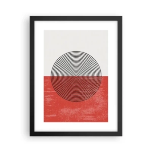Poster in einem schwarzem Rahmen - Auf den Punkt gebracht - 30x40 cm