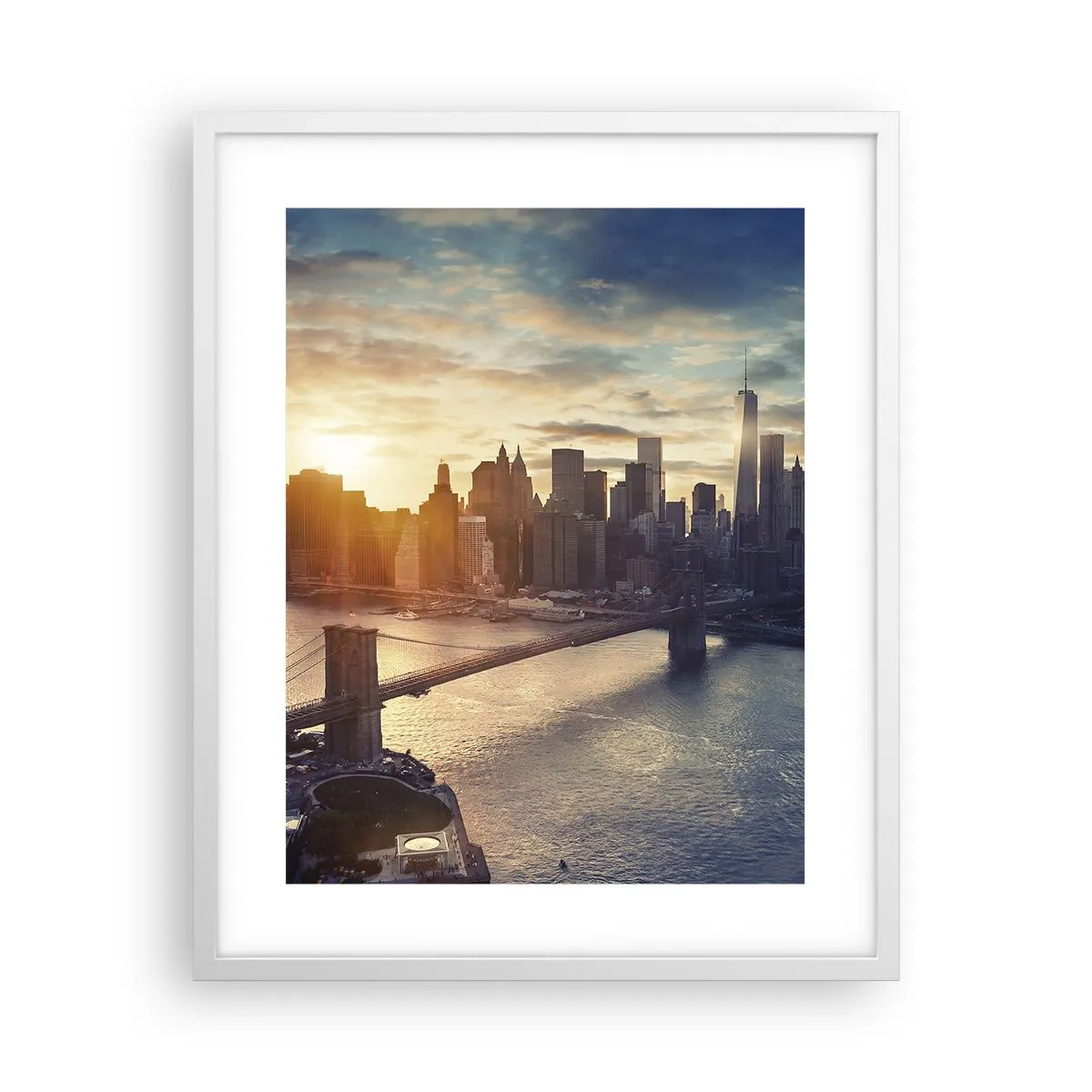 Poster in einem weißen Rahmen - Westliches Kulturdenkmal - 40x50 cm