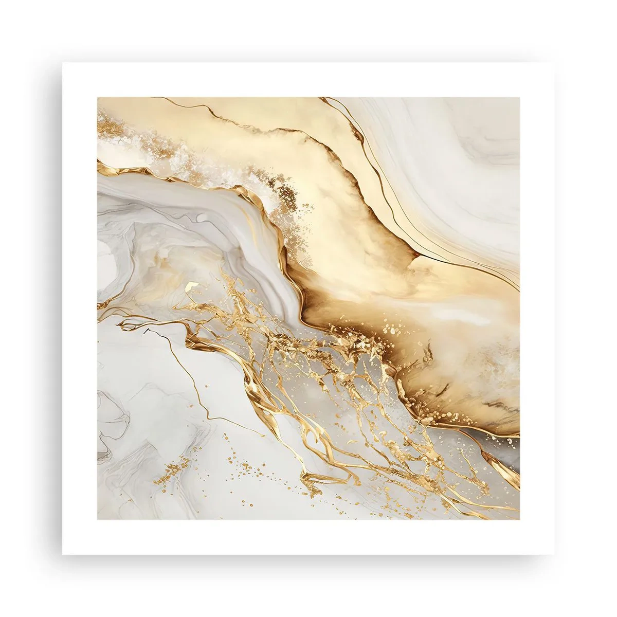 Poster - Abstraktion: Schönheit und Güte - 50x50 cm