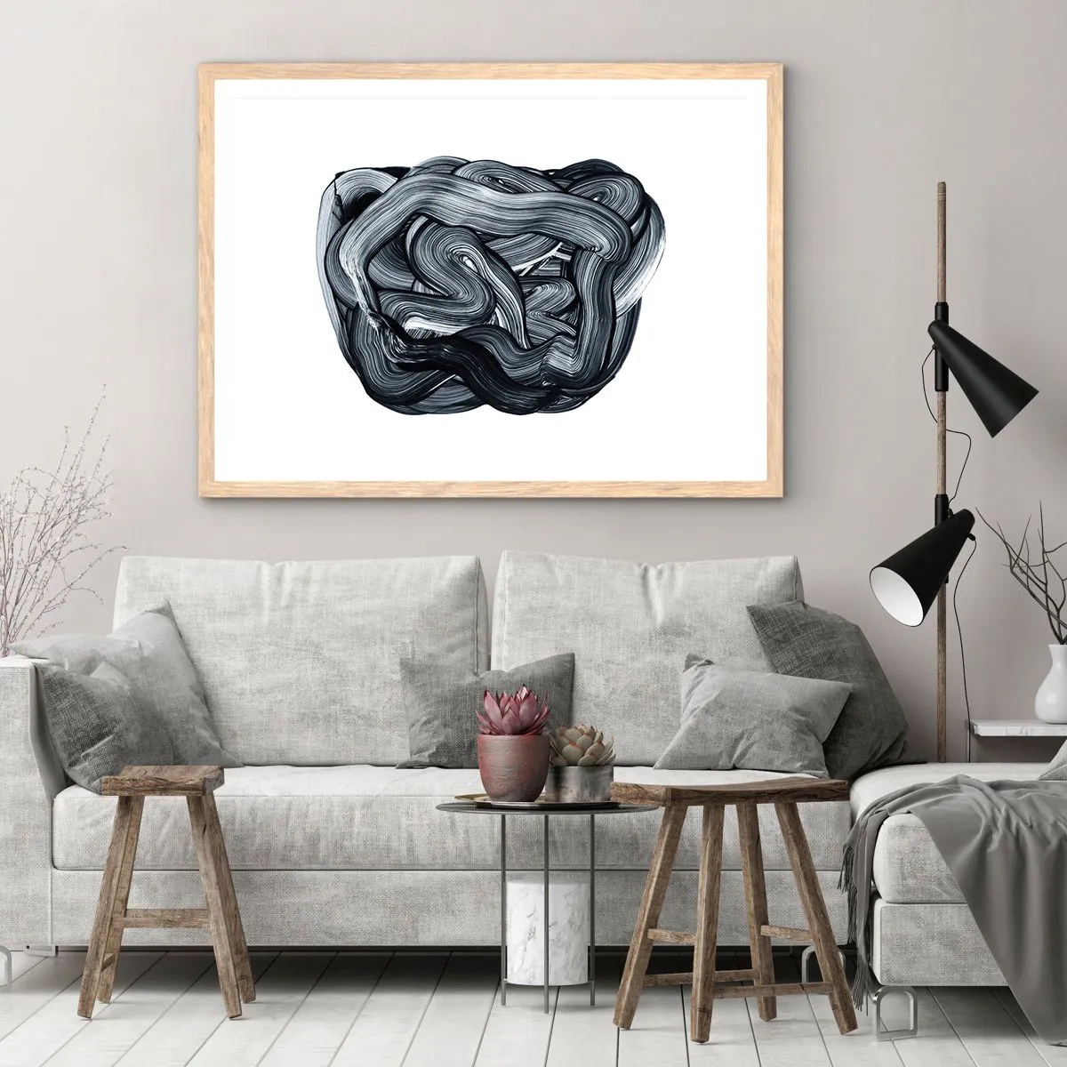 Poster in einem Rahmen aus heller Eiche - Es ist nicht so einfach - 40x30 cm