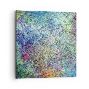 Bild auf Leinwand - Leinwandbild - Es ist nicht so einfach - 70x70 cm