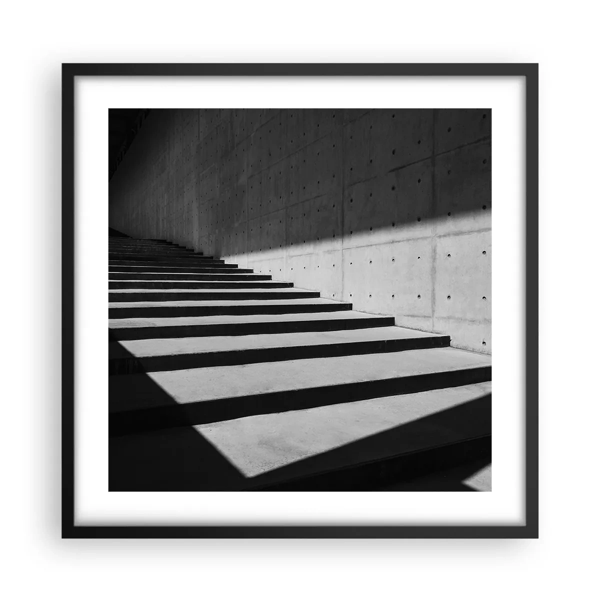 Poster in einem schwarzem Rahmen - Rohe Schönheit des Modernismus - 50x50 cm